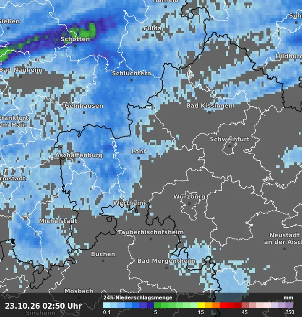 24h-Niederschlagsmenge Main-Spessart