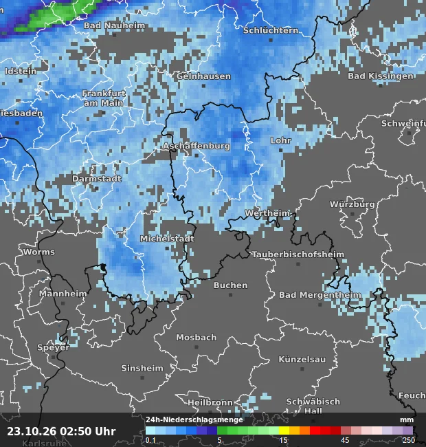 24h-Niederschlagsmenge Miltenberg