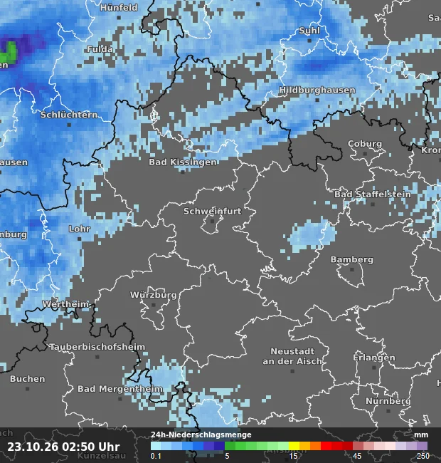 24h-Niederschlagsmenge Schweinfurt
