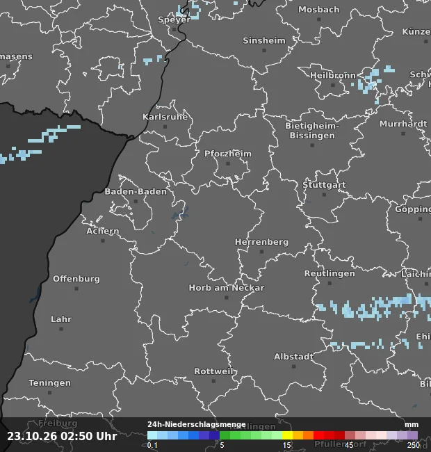 24h-Niederschlagsmenge Calw