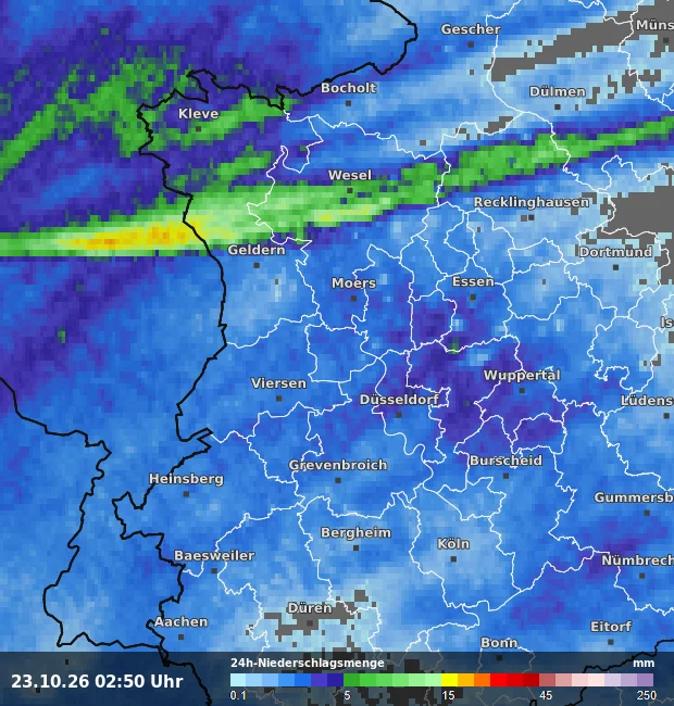 24h-Niederschlagsmenge Krefeld