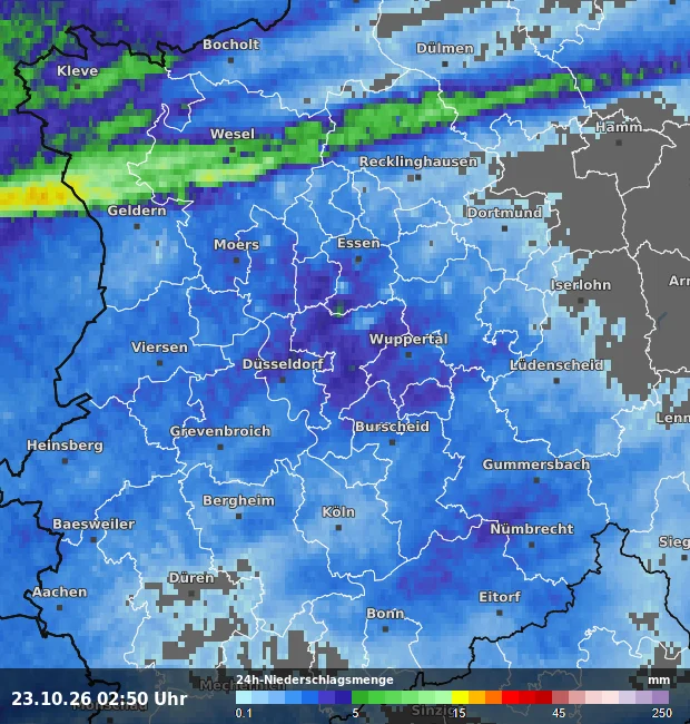 24h-Niederschlagsmenge Mettmann