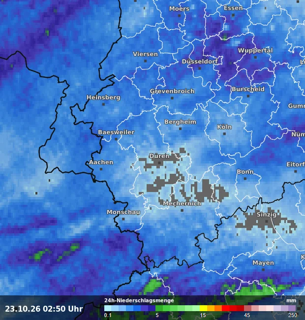 24h-Niederschlagsmenge Düren