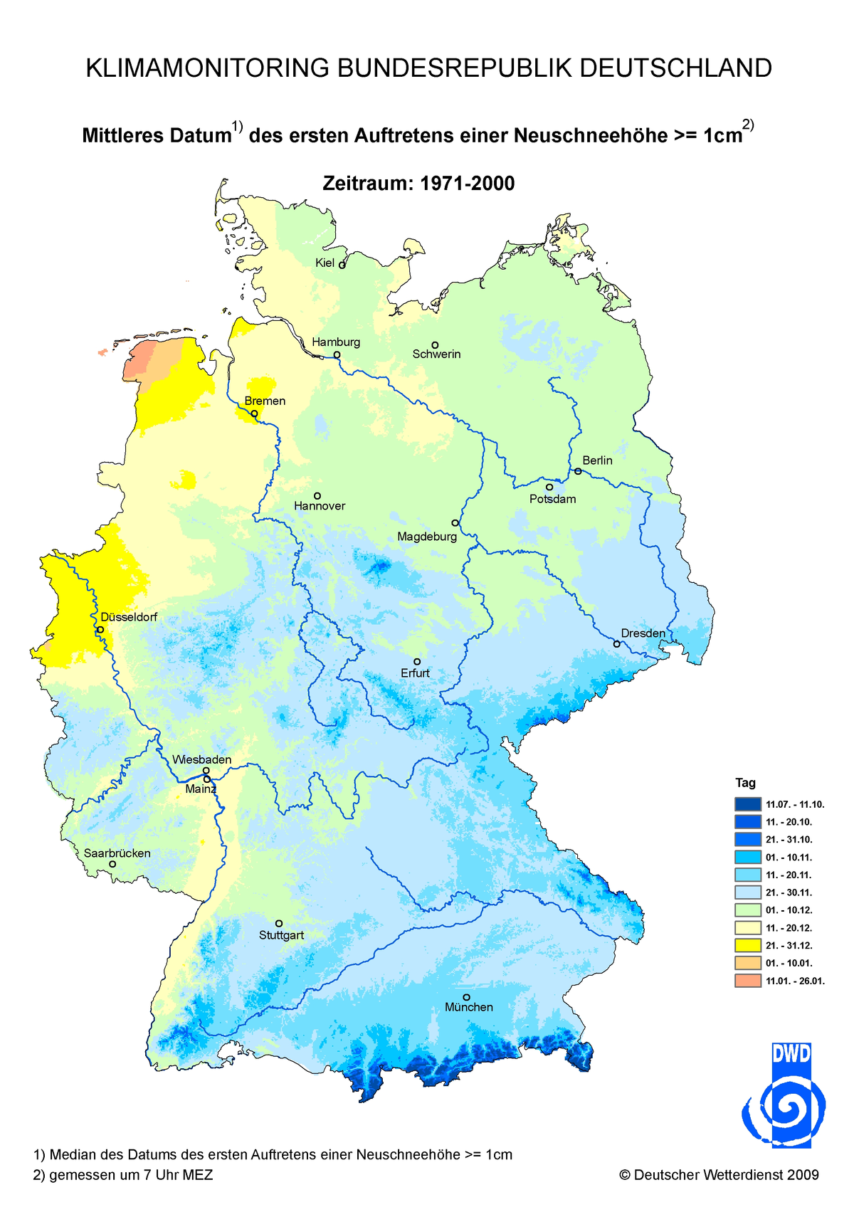 Wann kommt der erste Schnee? - Wetterdienst.de