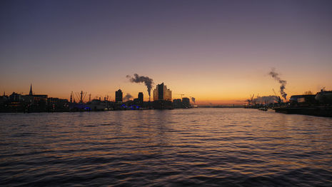 Morgenstimmung im Hamburger Hafen (Hamburg) 