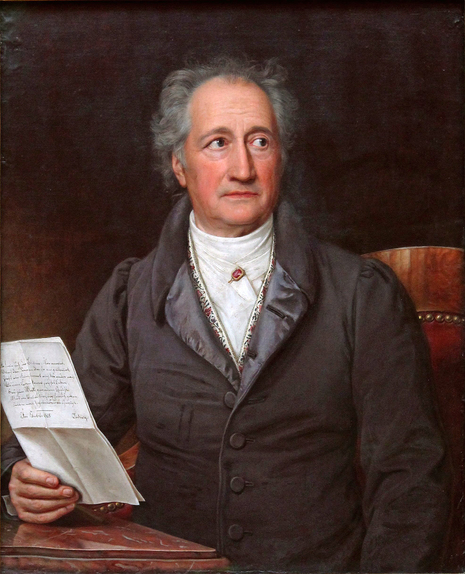 Johann Wolfgang von Goethe (1749-1832), Ölgemälde von Joseph Karl Stieler aus dem Jahr 1828 (Quelle Wikipedia)