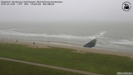 Webcambild von Norderney um 11:00 UTC (Quelle foto-webcam.eu)