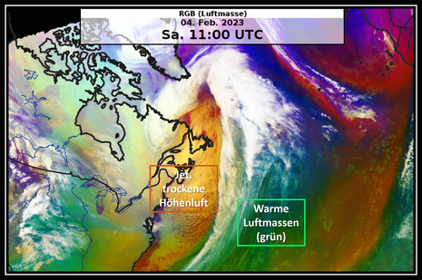 RGB Luftmassenbild (Quelle EUMETSAT/DWD)