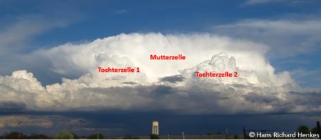 Aufnahme einer klassischen Multizelle (Quelle DWD - Deutscher Wetterdienst(Hans Richard Henkes))
