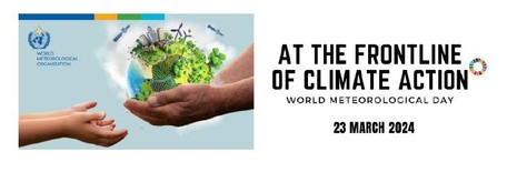 Motto des Welttages der Meteorologie 2024 (Quelle WMO)