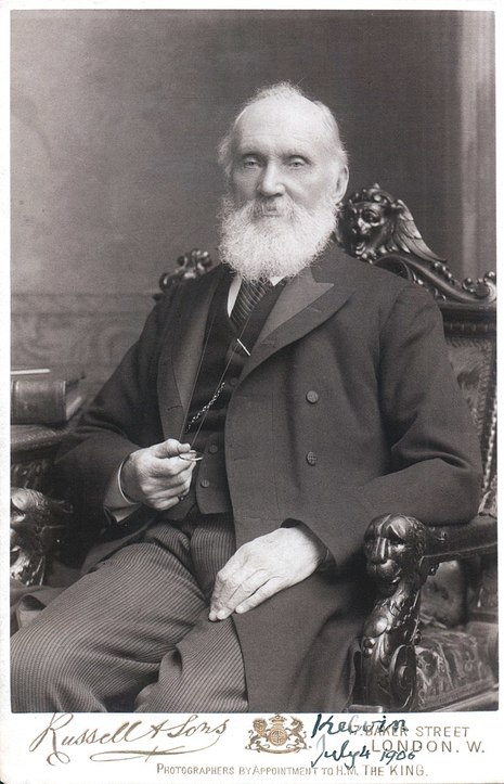 William Thomson, 1. Baron Kelvin (Fotografie aus dem Jahre 1906) (Quelle Wikipedia)