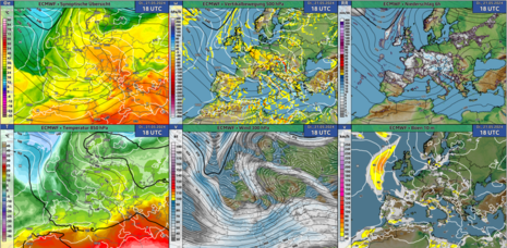 Diese Grafik zeigt die Großwetterlage am 21.05.2024 um 18 UTC. (Quelle DWD)