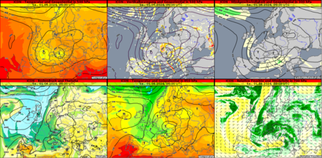 Großwetterlage für Samstag, 01.06.2024 um 00 UTC. (Quelle Deutscher Wetterdienst)