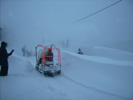 Bestes Fortbewegungsmittel: Ein Motorschlitten