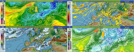 Diese Grafik zeigt die synoptische Übersicht für Mittwoch, den 15.01.2025 um 06 UTC. (Quelle: DWD)