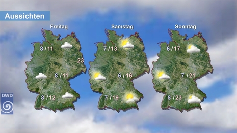Aussichten (Quelle: DWD)