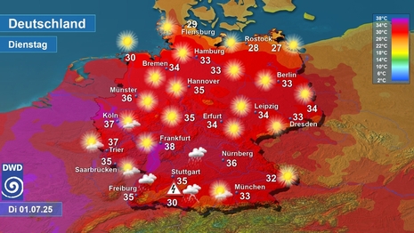 Wetter und Temperatur (DWD) (Quelle DWD)