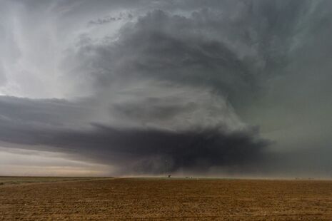 Die Superzelle zu einem späteren Zeitpunkt nahe Lubbock, TX, 05.06.2025. Quelle: Felix Dietzsch