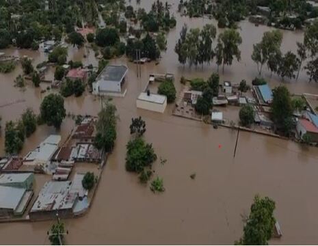 Überschwemmungen in Xai-Xai im Mündungsbereich des Limpopo. Quelle: OCHA bzw. UNOCHA (Amt der Vereinten Nationen für die Koordinierung humanitärer Angelegenheiten)