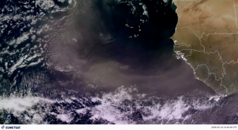 MTG-I1 RGB Satellitenbilder für gestern Nachmittag, in der höchsten zeitlichen Auflösung von 10 Minuten. (Quelle: EUMETSAT)