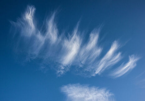 Cirrus fibratus (Ci fib). (Quelle:Rüdiger Manig, DWD)