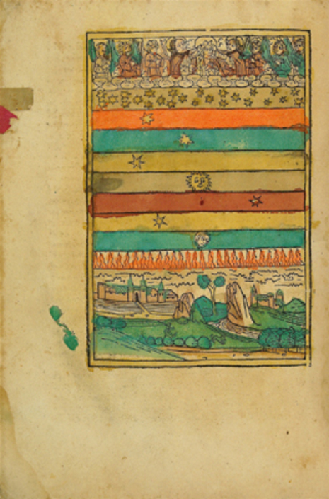 Illustrierte Seite aus dem Buch der Natur, Druck von Johann Bämler, 3. gedruckte Ausgabe 1481, Augsburg, Quelle: Andreas Praefcke über Wikimedia Commons
