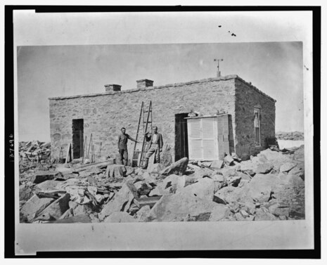 Observatorium auf dem Pikes Peak, 1865, Quelle: Library of Congress, Washington, D.C. über Wikimedia Commons