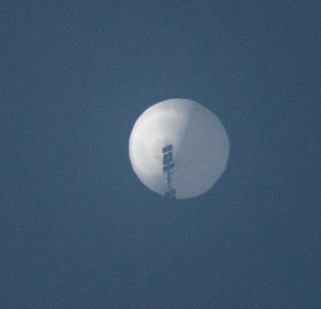 Chinesischer Überwachungsballon über Billings, Montana