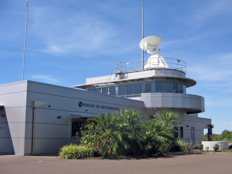 Meteorologisches Büro an einem Flughafen