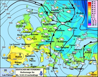 Wetter / Luftdruck 12.03.2012