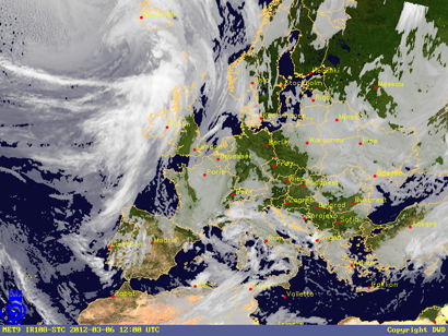 Satellitenbild Europa 06.03.2012 13 Uhr