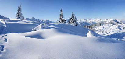 Richtig Schnee gab es in diesem Winter bisher nur in den Bergen