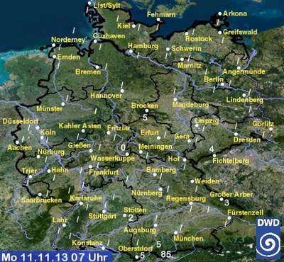 Aktuelle Schneehöhen in Deutschland