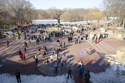 In New York ist zumindest vorrübergehend der Frühling eingezogen