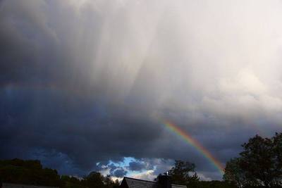 Regenbogen nach kräftigem Gewitter