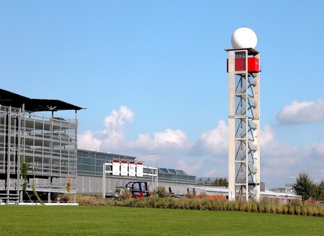 Wetterradar am Flughafen Dresden